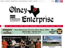 Tablet Screenshot of olneyenterprise.com